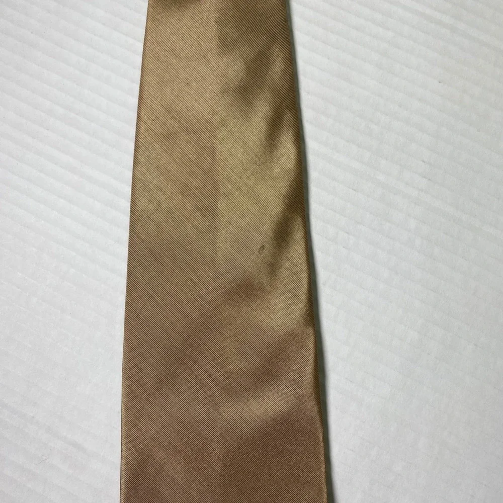 Modena Men's Gold Textured‎ Necktie Business Wedding Party Polyester Cotton